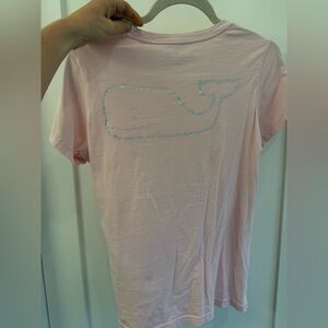 Vineyard Vines Light Pink Whale Tee